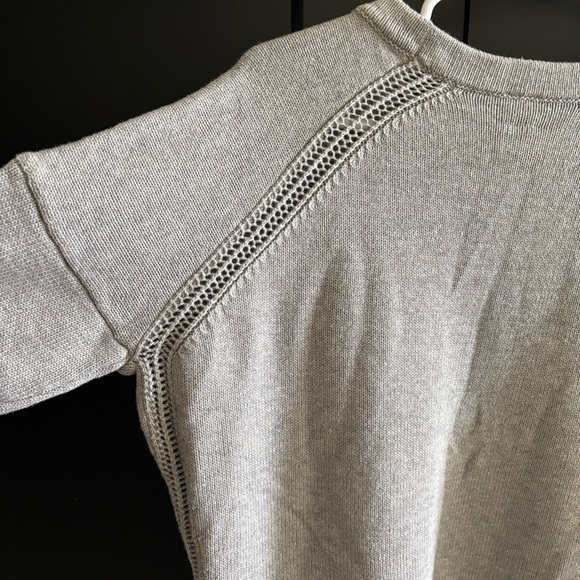 Lululemon Bhakti Reality gray knit sweater Short Sleeve Sweater Top Size 4 gray - Picture 5 of 6
